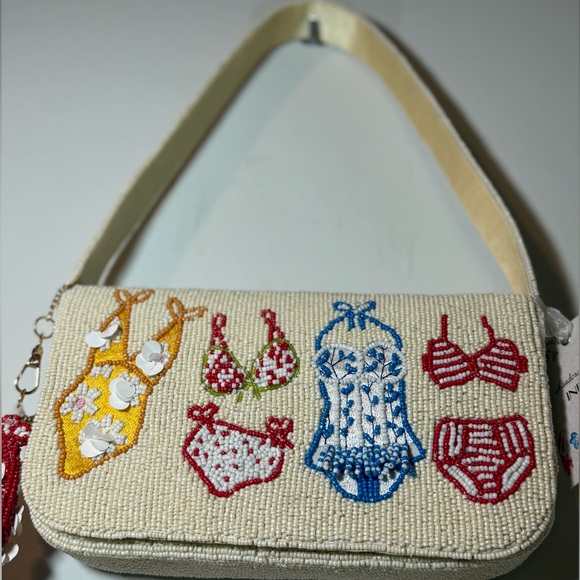 Bathing Suit Beaded Shoulder Bag - Picture 4 of 5